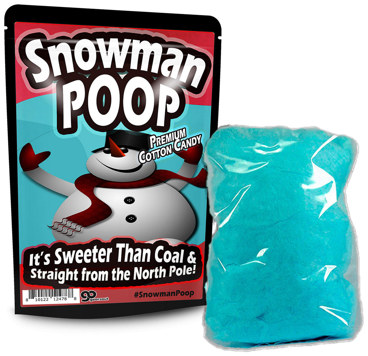 Snowman Poop Cotton Candy