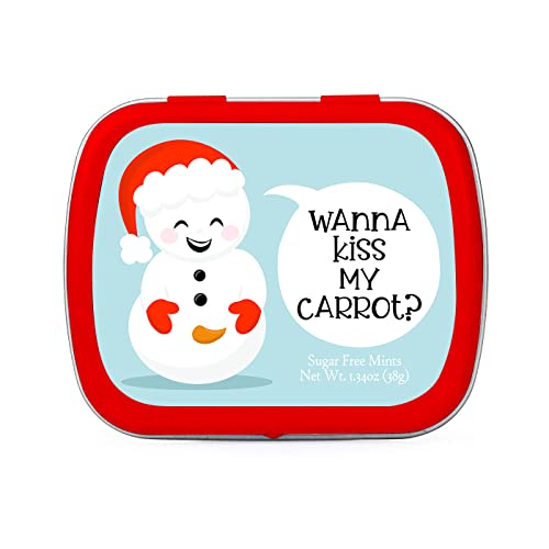 Kiss My Carrot Snowman Candy Mints