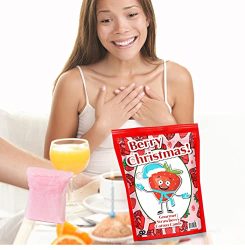 Berry Christmas Strawberry Cotton Candy