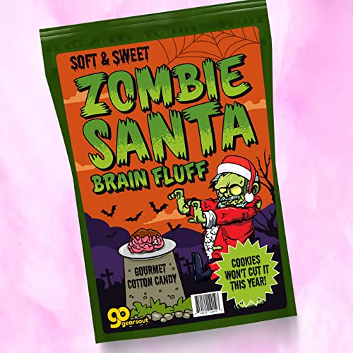 Zombie Santa Brain Fluff Cotton Candy
