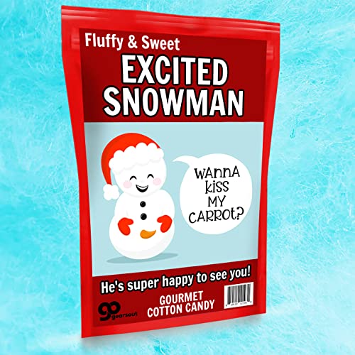 Kiss My Carrot Snowman Cotton Candy