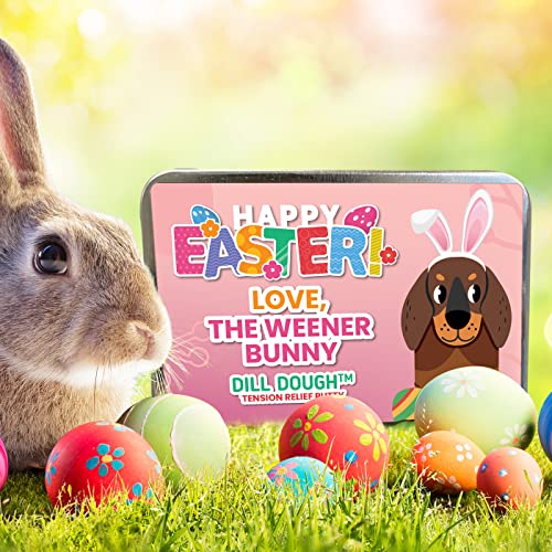 Happy Easter Weener Bunny Dill Dough