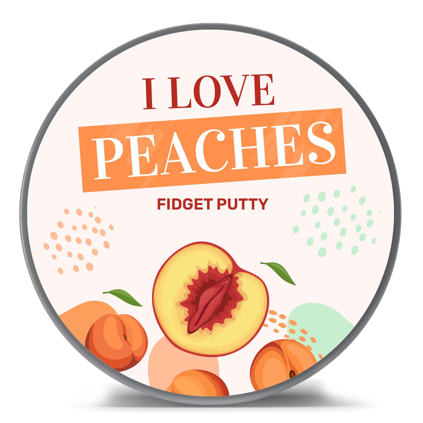 I Love Peaches Fidget Putty