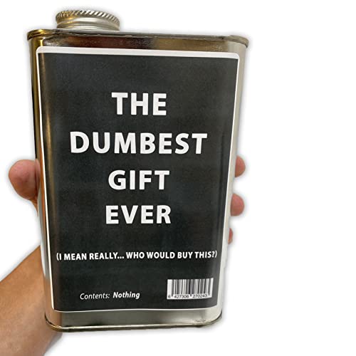 DUMBEST GIFT EVER Empty Steel Tin