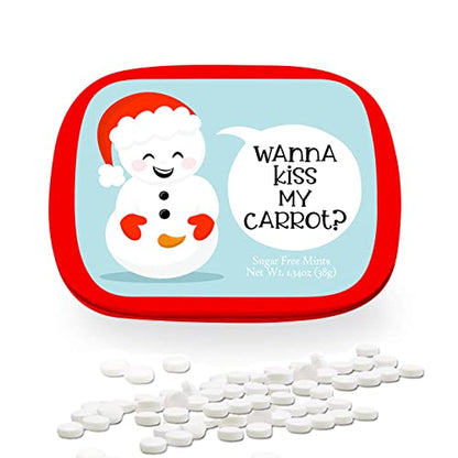 Kiss My Carrot Snowman Candy Mints