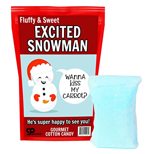 Kiss My Carrot Snowman Cotton Candy