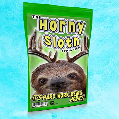 Horny Sloth Blue Cotton Candy