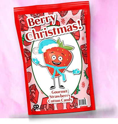 Berry Christmas Strawberry Cotton Candy