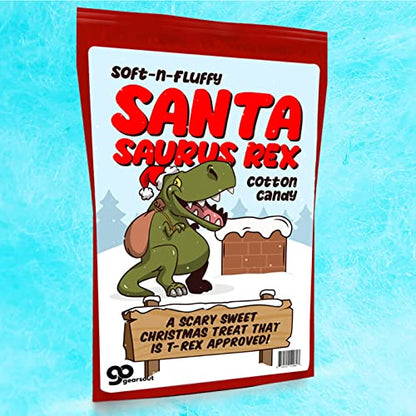 Santa Saurus Rex Cotton Candy