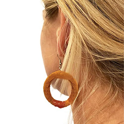 Funny Onion Ring Earrings