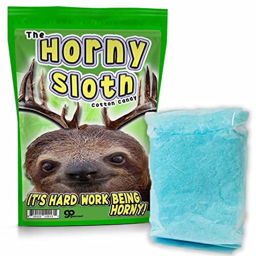 Horny Sloth Blue Cotton Candy