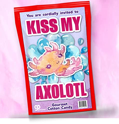 Kiss My Axolotl Gourmet Cotton Candy