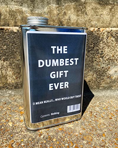 DUMBEST GIFT EVER Empty Steel Tin