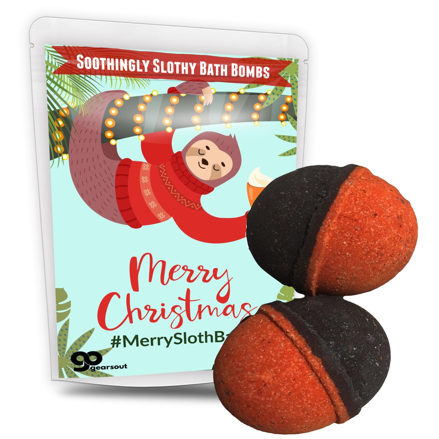 Merry Slothmas Christmas Bath Bombs