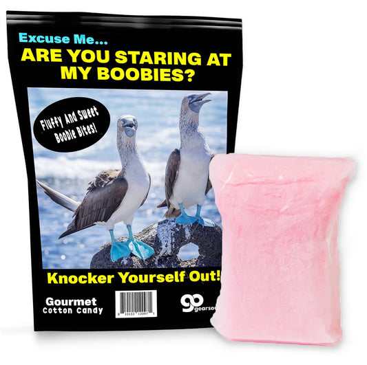 Are You Staring at My Boobies Pink Cotton Candy