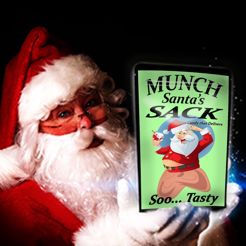 Munch Santa's Sack Cotton Candy