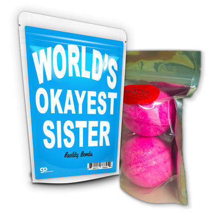 World's Okayest Sister Bath Bombs