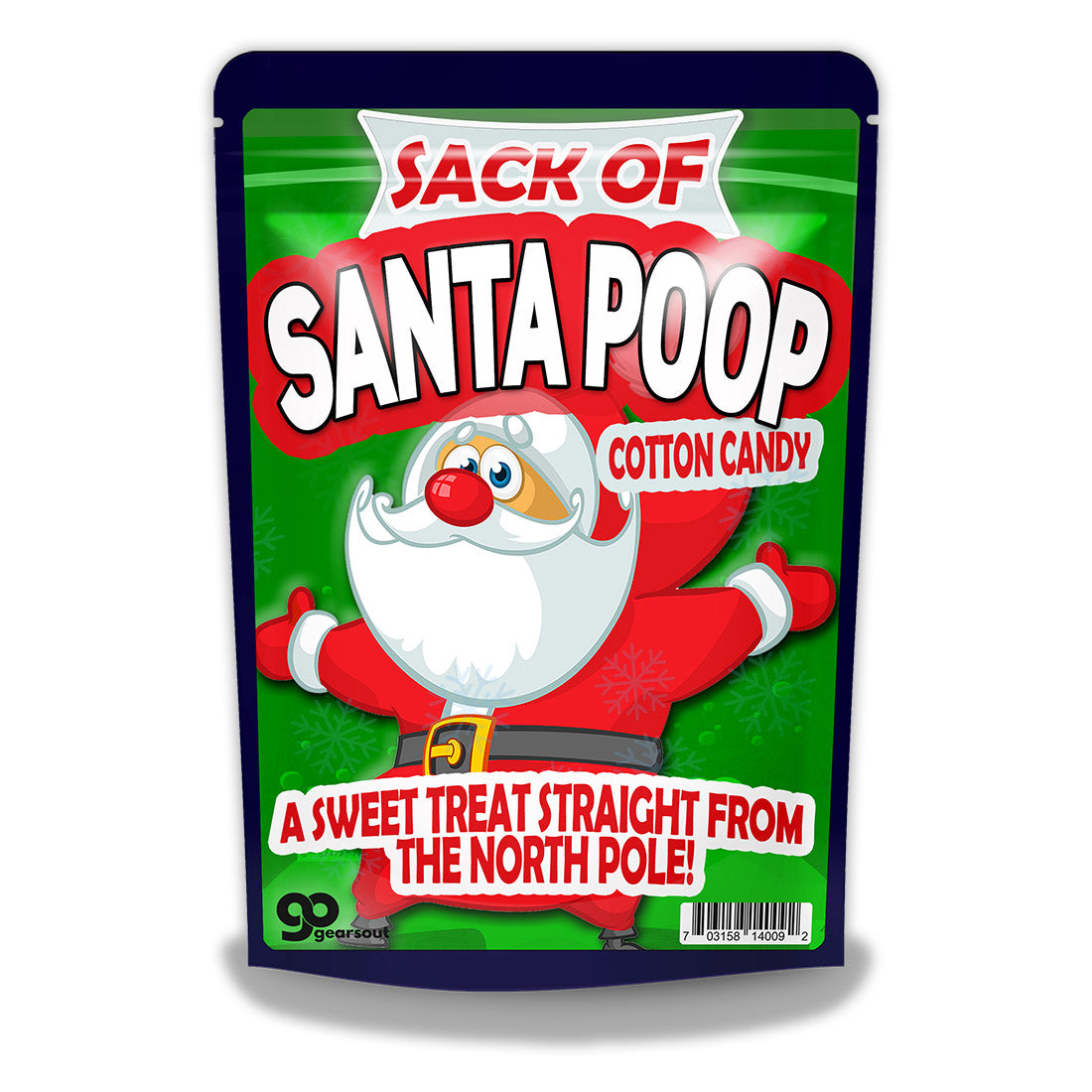 Santa Poo Sack of Santa Poop Cotton Candy – Gears Out