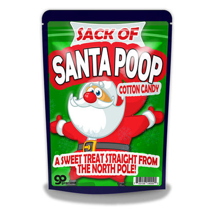 Sack of Santa Poop Cotton Candy
