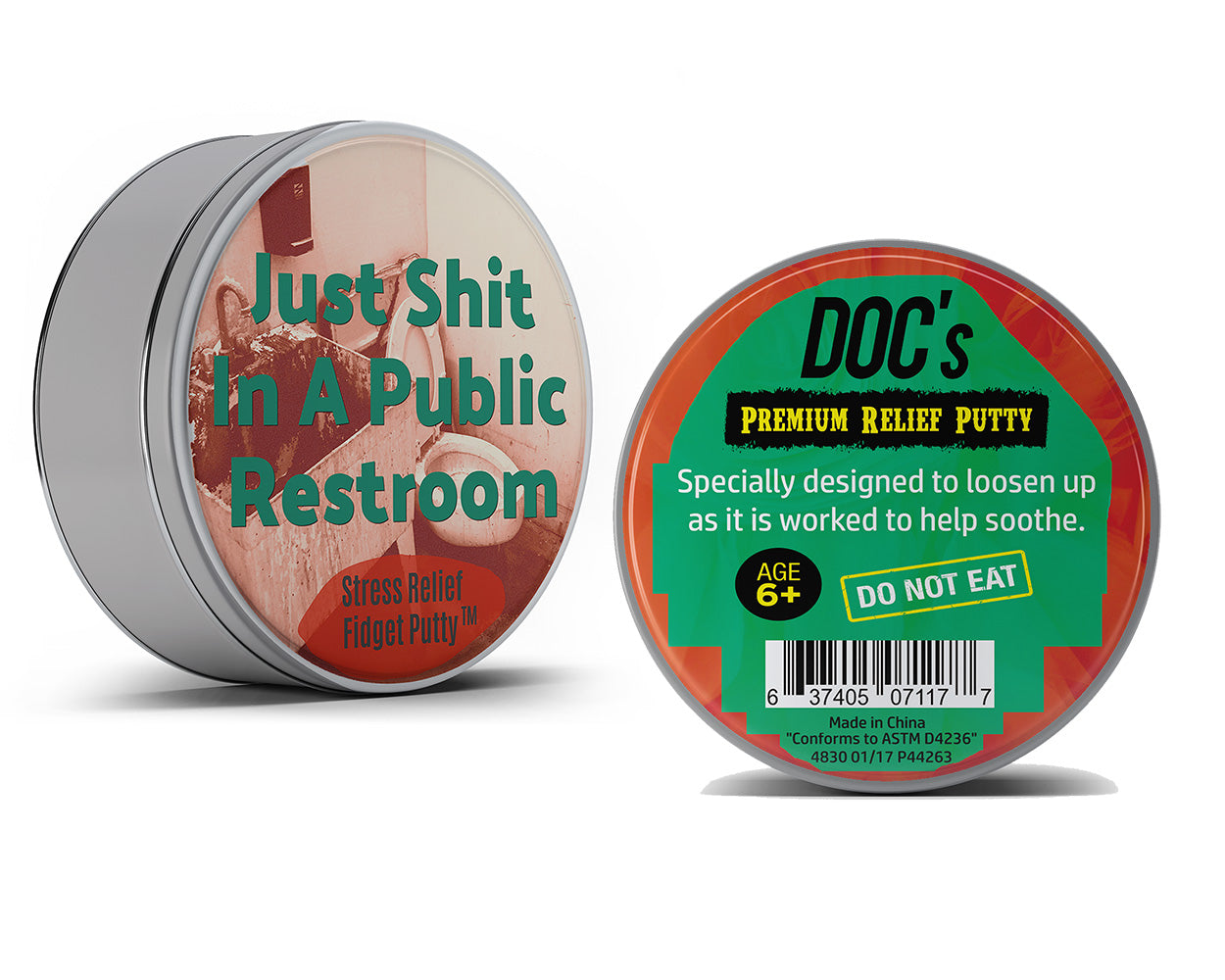 Just Shit In A Public Restroom Stress Putty
