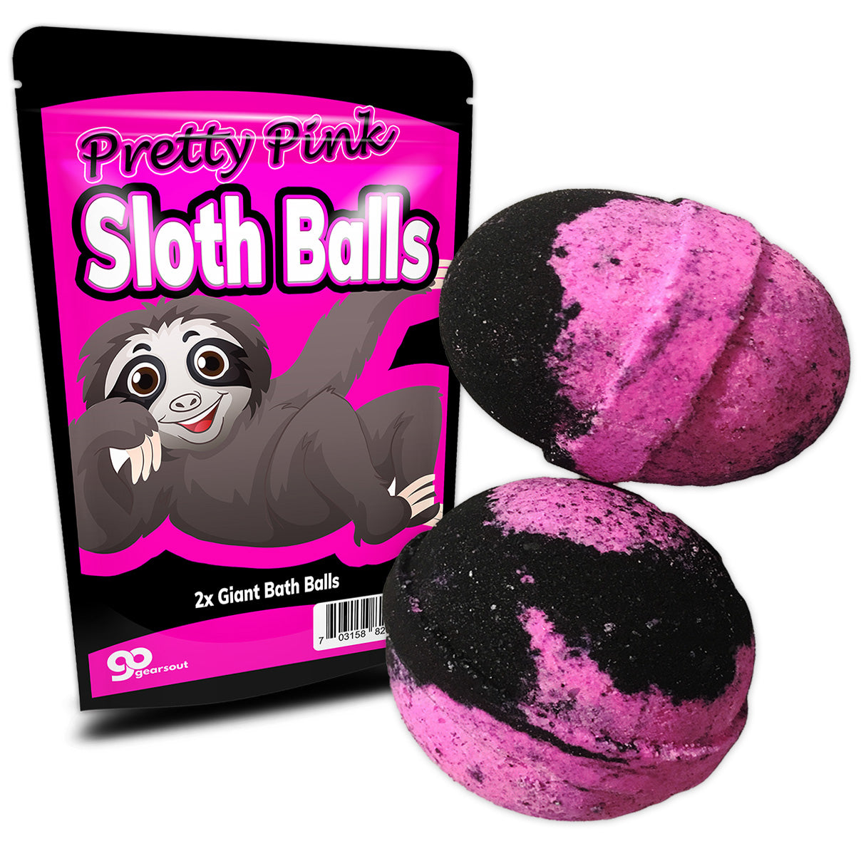 Pretty Pink Sloth Balls Bath Bombs