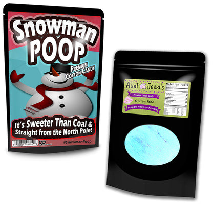 Snowman Poop Cotton Candy