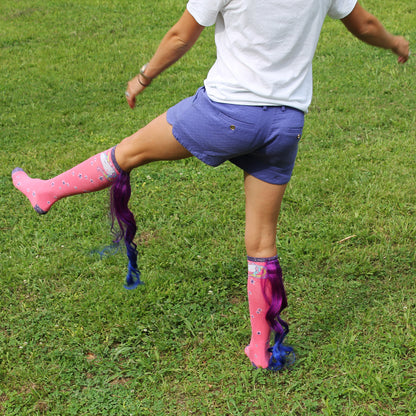 Magical Unicorn Socks with Tail