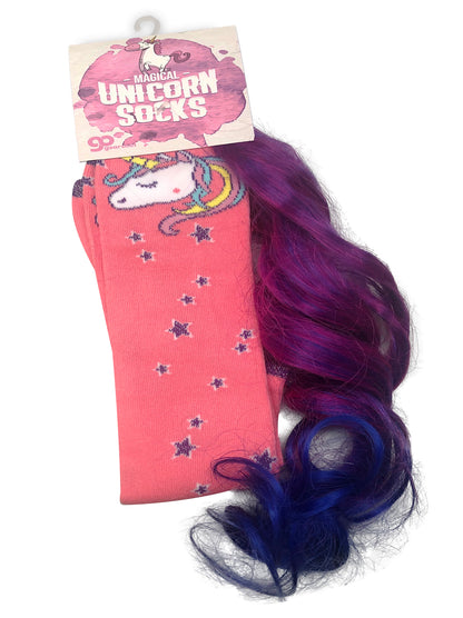 Magical Unicorn Socks with Tail