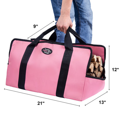 Pink Firewood Tote